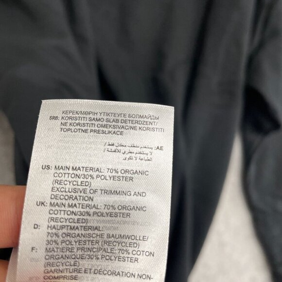 NEW Adidas Men's XL Black White Embroidered Logo Sweatshirt Crewneck - Picture 7 of 11